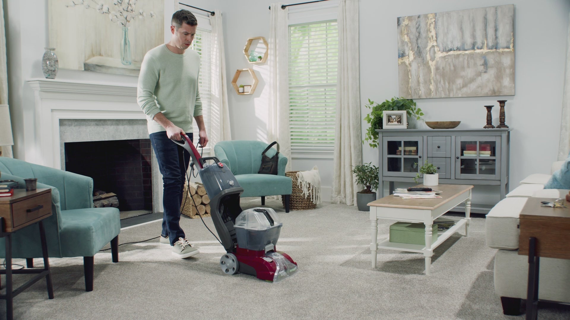 Load video: Power scrub deluxe in action showcasing its powerful cleaning ability